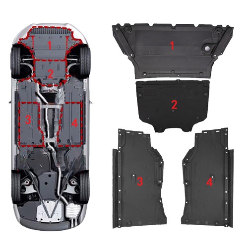 4pcs engine undertray - engine,