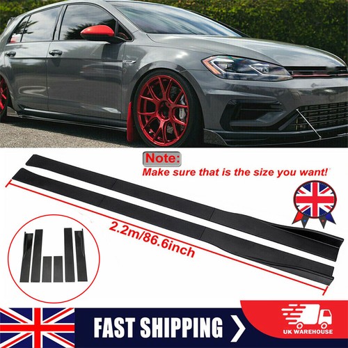Gloss black side skirt - 86.6",